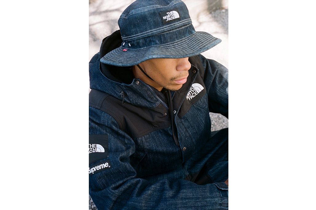 2015SS supreme the north face デニム ハット - ハット