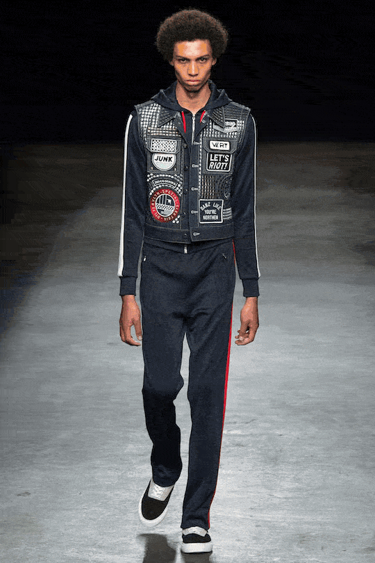 London Collections Men in GIF 3 words for each designer